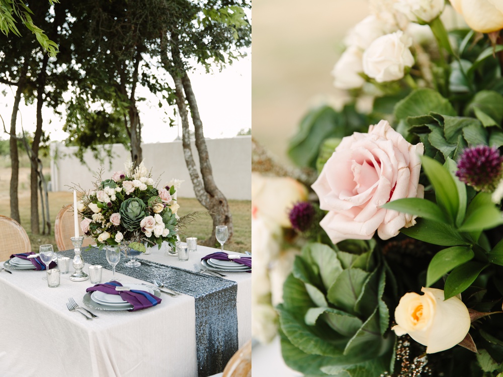 Blue and Purple French Chateau Wedding by Breanna McKendrick Photography